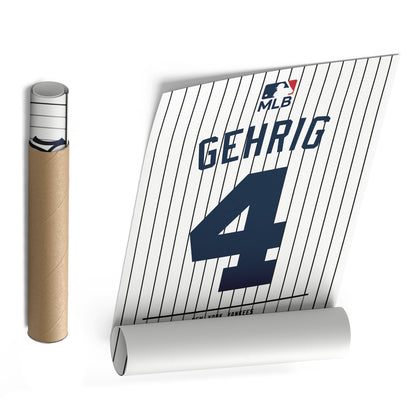 Lou Gehrig Yankees Jersey Canvas Print | Wall Art Decor