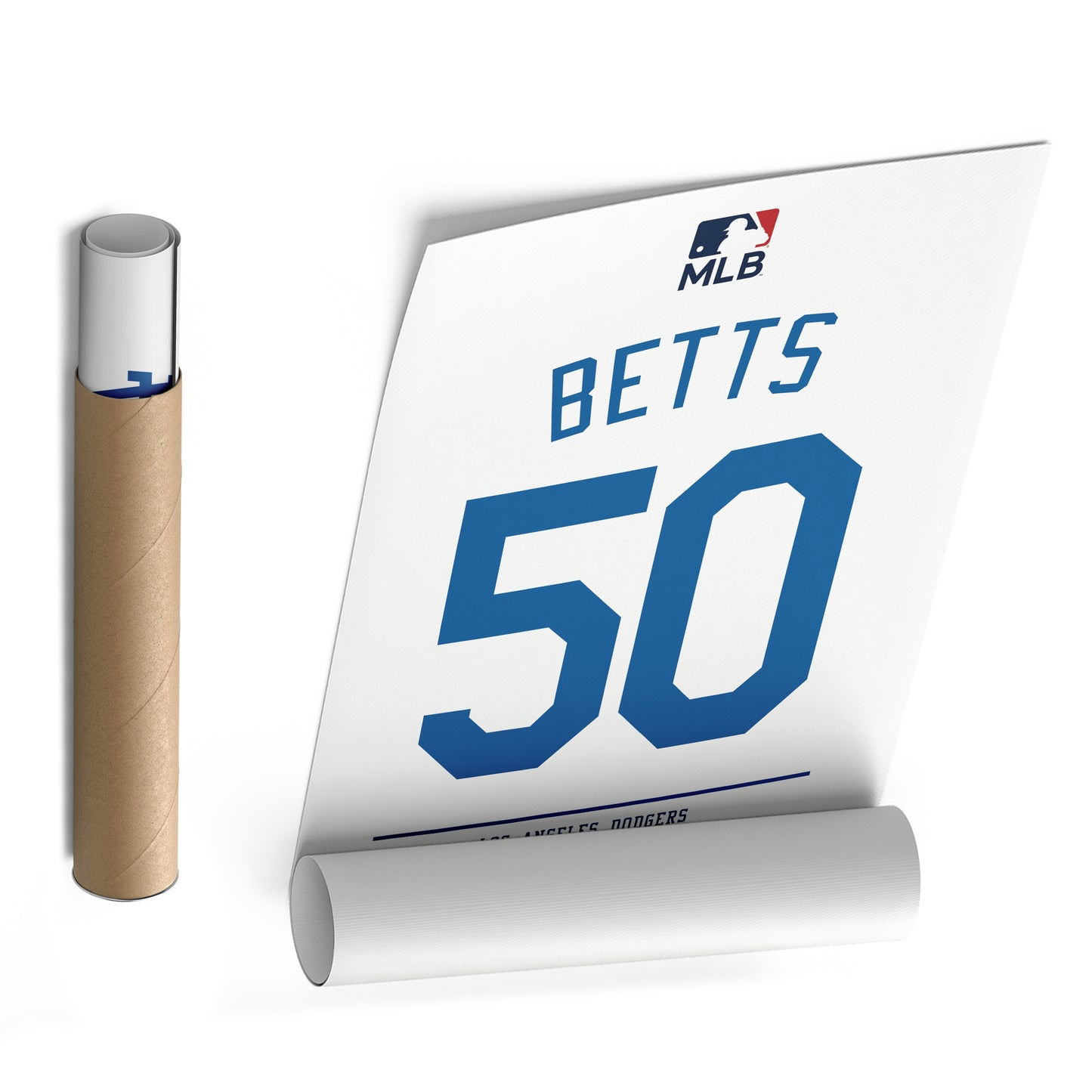 Mookie Betts Dodgers Jersey Canvas Print | Wall Art Decor