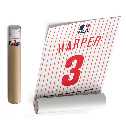 Bryce Harper Phillies Jersey Canvas Print | Wall Art Decor