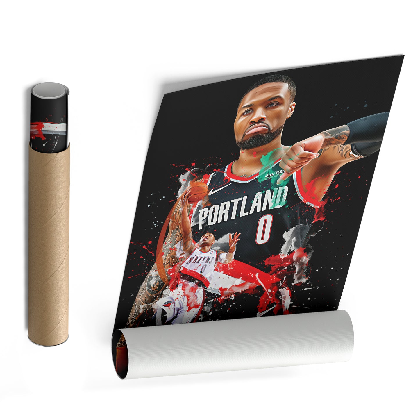 Damian Lillard Blazers Canvas Print | Portland Basketball Wall Art