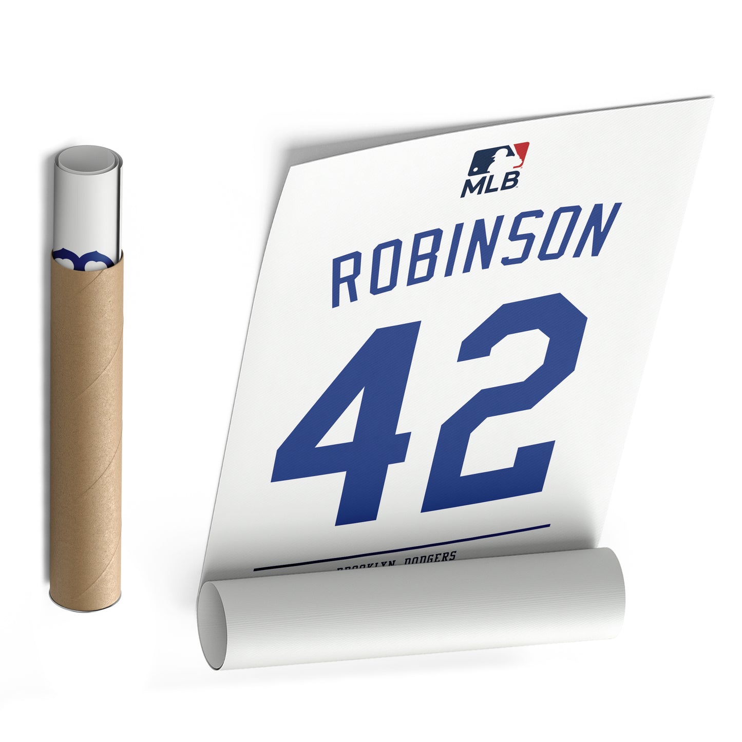 Jackie Robinson Dodgers Jersey Canvas Print | Wall Art Decor
