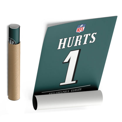 Jalen Hurts Eagles Jersey Canvas Print | Wall Art Decor