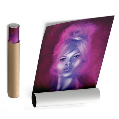 Brigitte Bardot Canvas Print | Vintage Hollywood Wall Art Decor