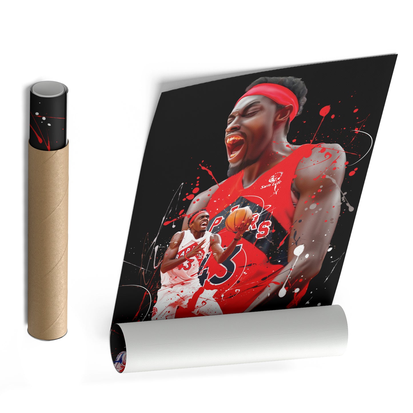 Pascal Siakam Raptors Canvas Print | Toronto Basketball Wall Art