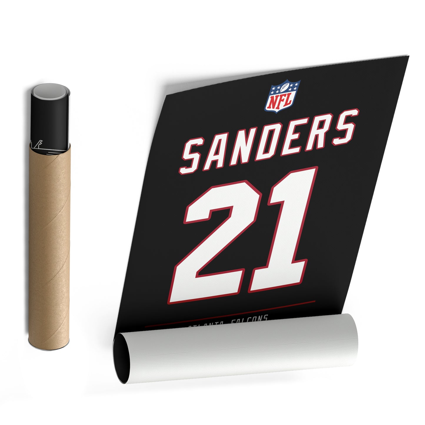Deion Sanders Falcons Jersey Canvas Print | Wall Art Decor