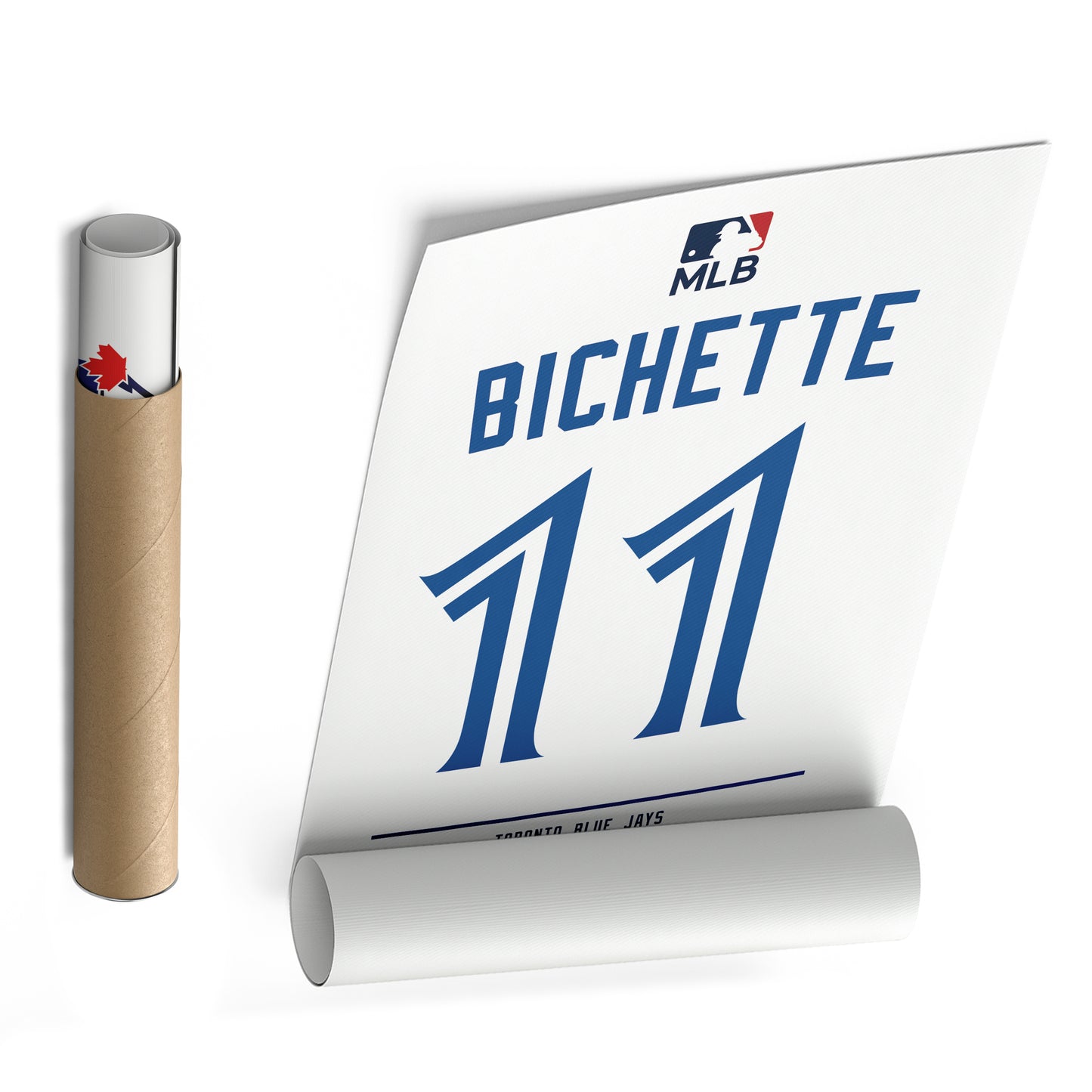 Bo Bichette Blue Jays Jersey Canvas Print | Wall Art Decor