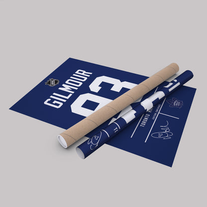 Doug Gilmour Maple Leafs Jersey Canvas Print | Wall Art Decor