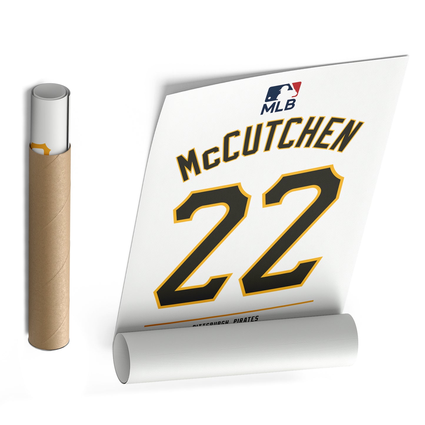 Andrew McCutchen Pittsburgh Pirates Jersey Canvas Wall Art