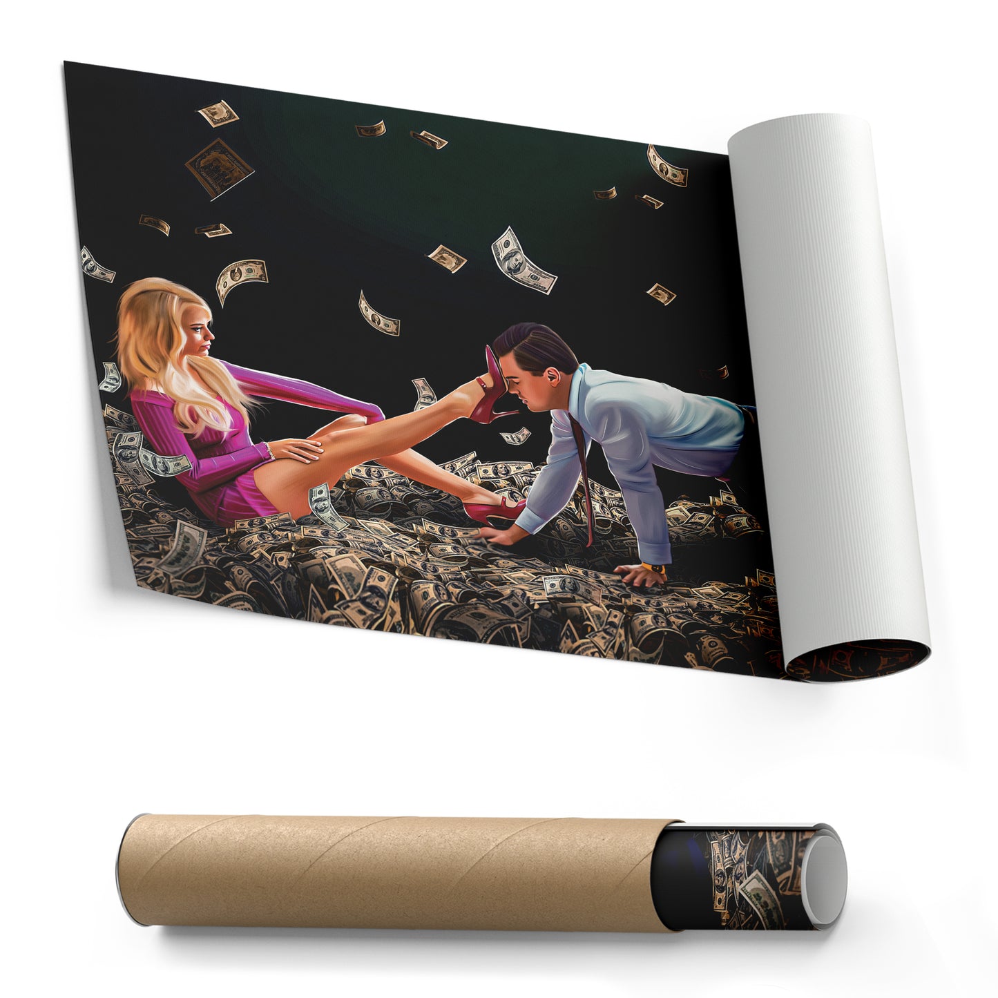 The Wolf of Wall Street Iconic Scene Canvas Print | Movie-Inspired Wall Art