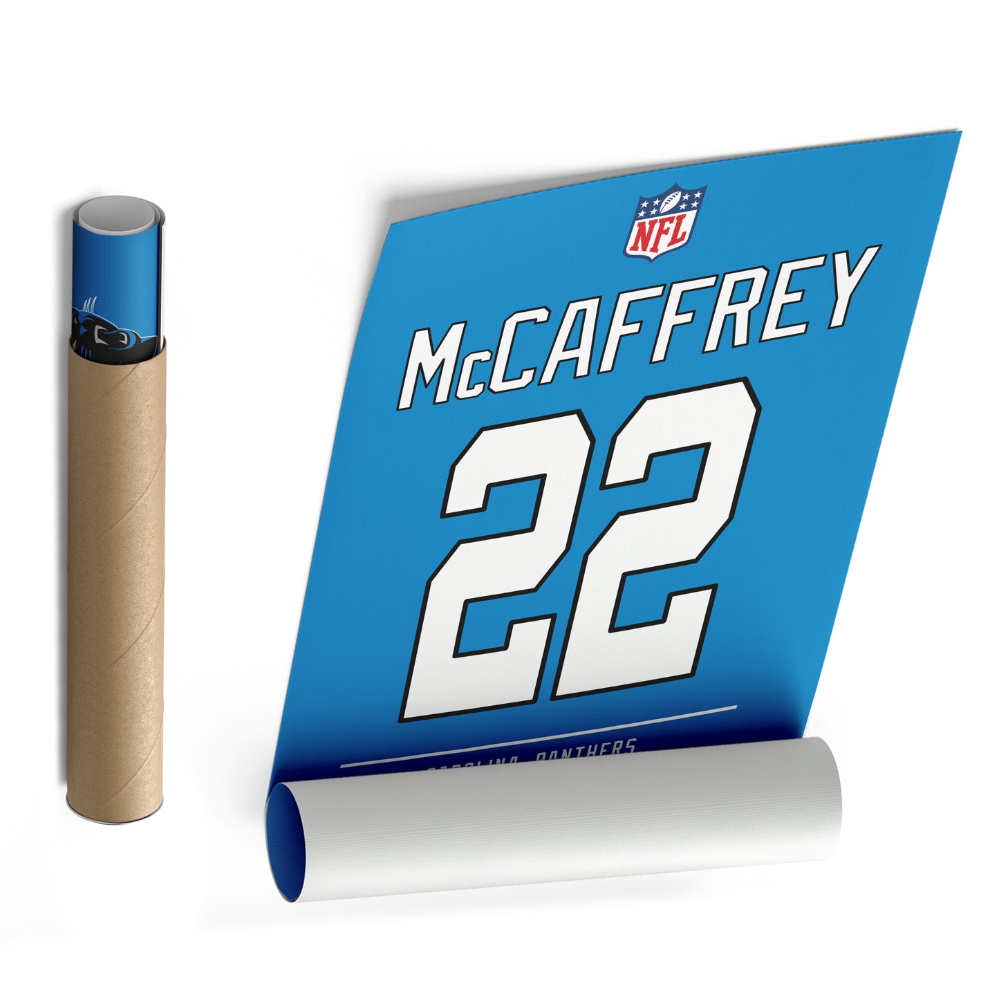 Christian McCaffrey Panthers Jersey Canvas Print | Wall Art Decor