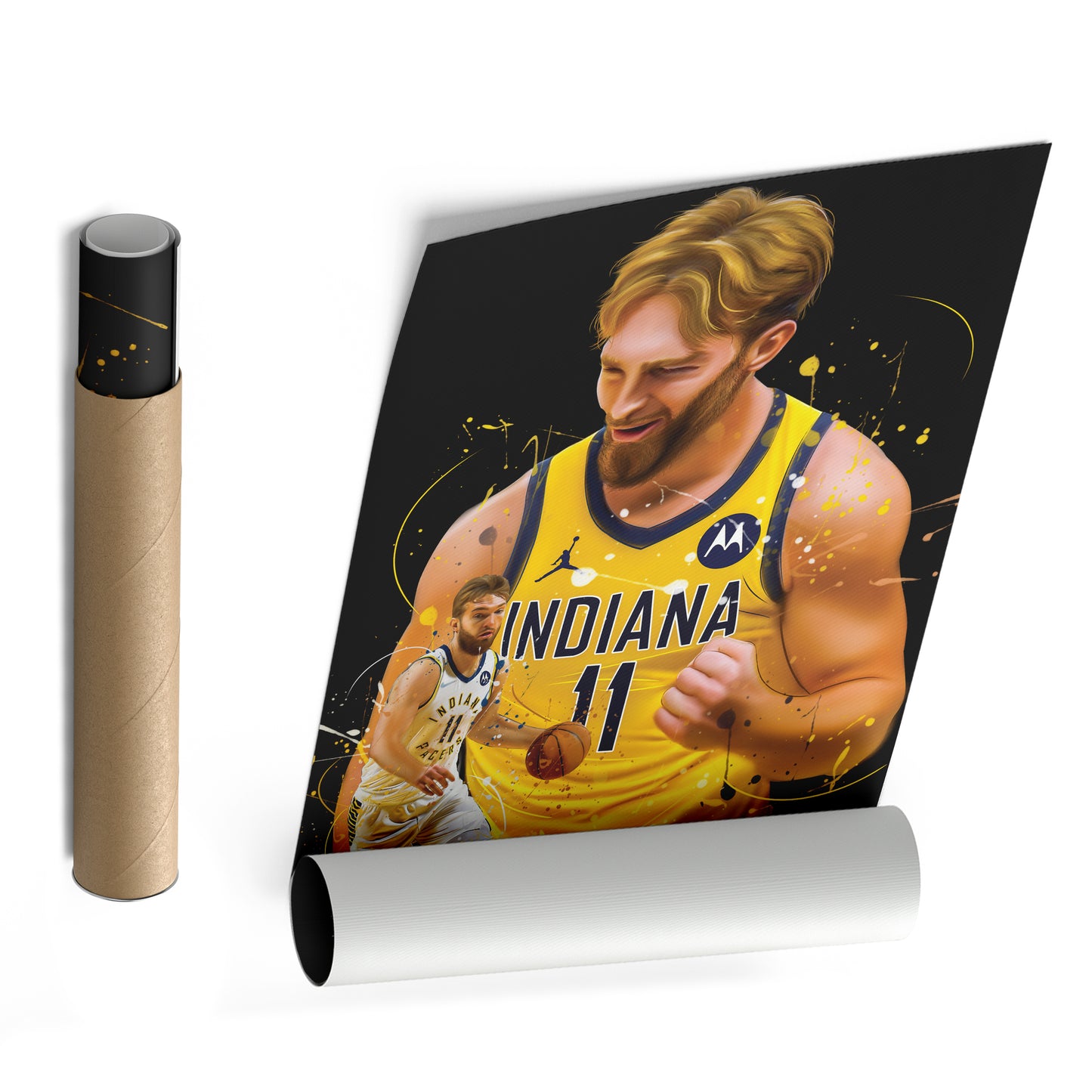 Domantas Sabonis Pacers Canvas Print | Indiana Basketball Wall Art