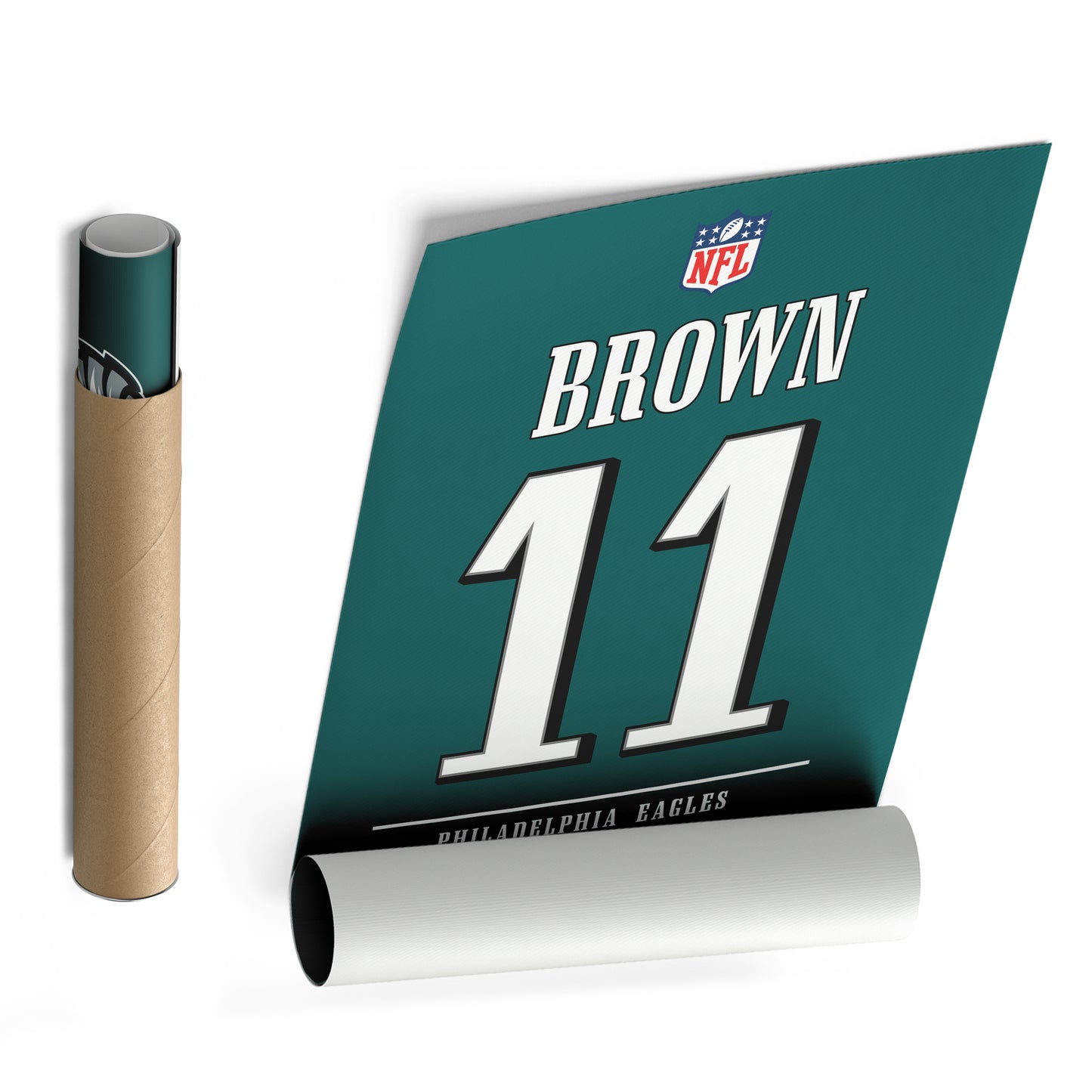 A. J. Brown Eagles Jersey Canvas Print | Wall Art Decor