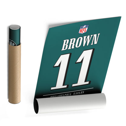A. J. Brown Eagles Jersey Canvas Print | Wall Art Decor