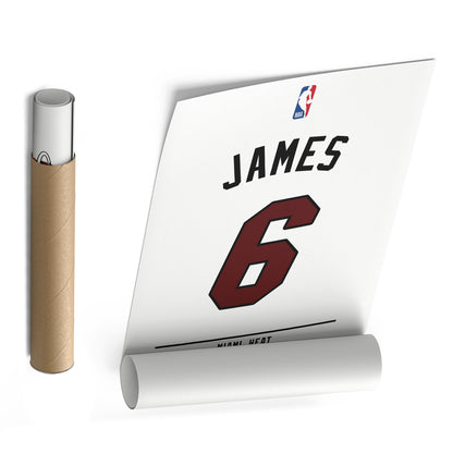 Lebron James Heat Jersey Canvas Print | Wall Art Decor