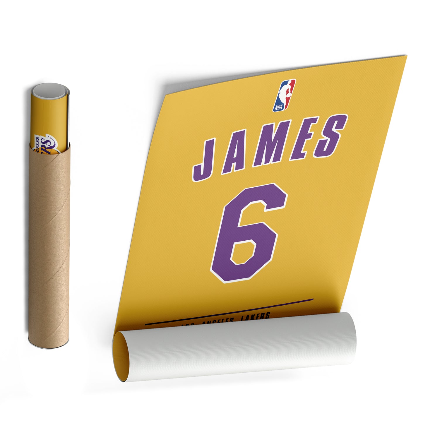 Lebron James Lakers #6 Jersey Canvas Print | Wall Art Decor