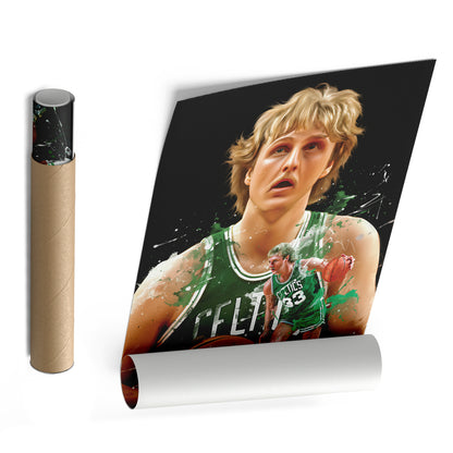 Larry Bird Celtics Canvas Print | Boston Basketball Wall Art