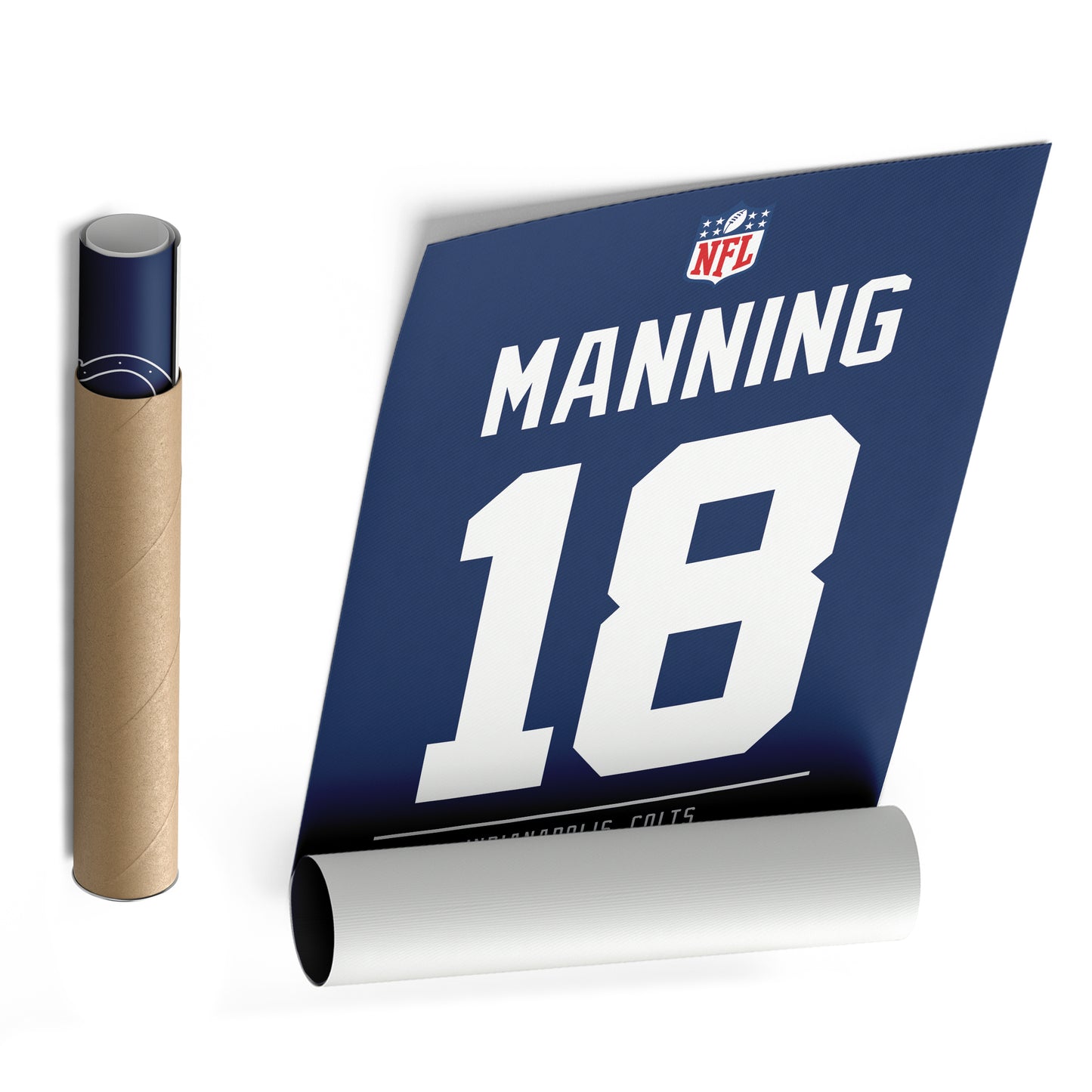 Peyton Manning Colts Jersey Canvas Print | Wall Art Decor