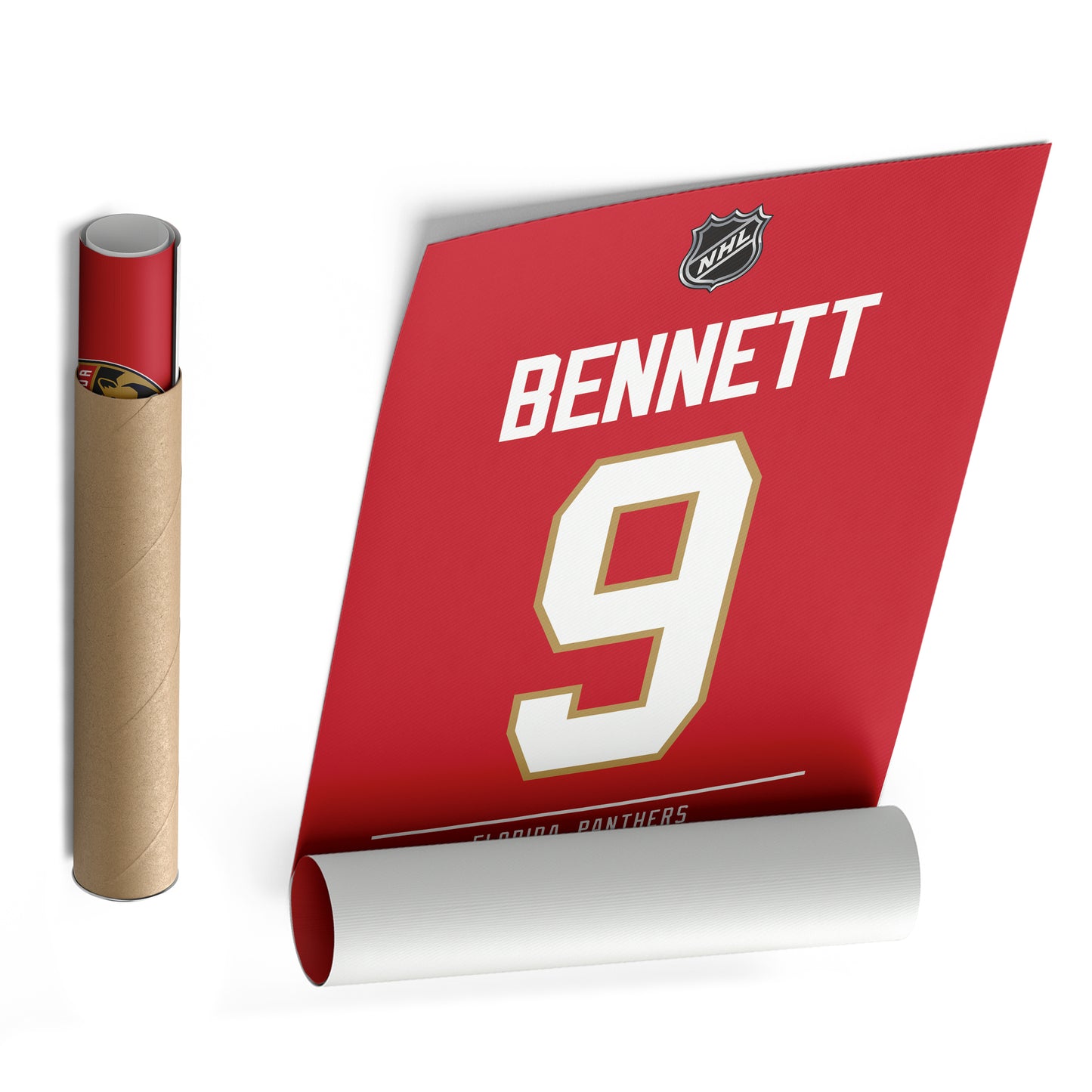 Sam Bennett Florida Panthers Jersey Canvas Wall Art