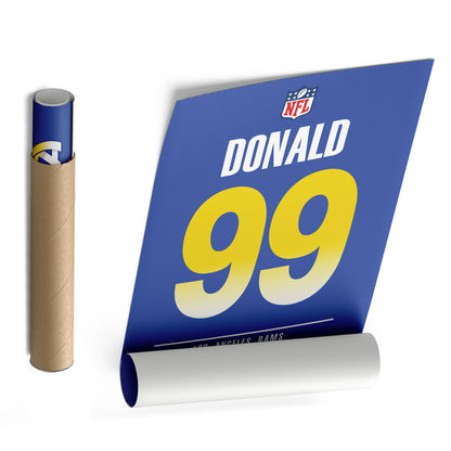 Aaron Donald Rams Jersey Canvas Print | Wall Art Decor