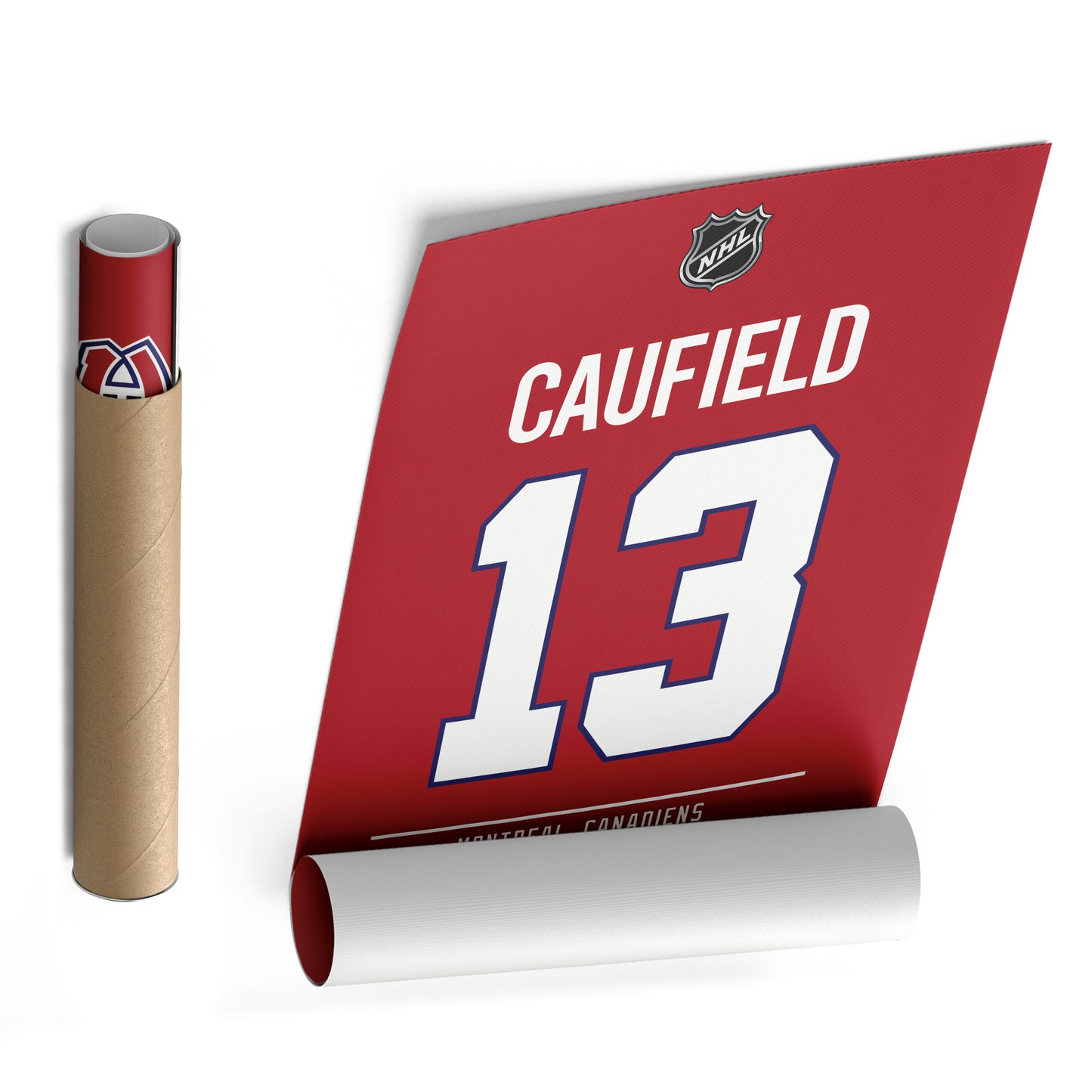 Cole Caufield Montreal Canadiens Jersey Canvas Wall Art