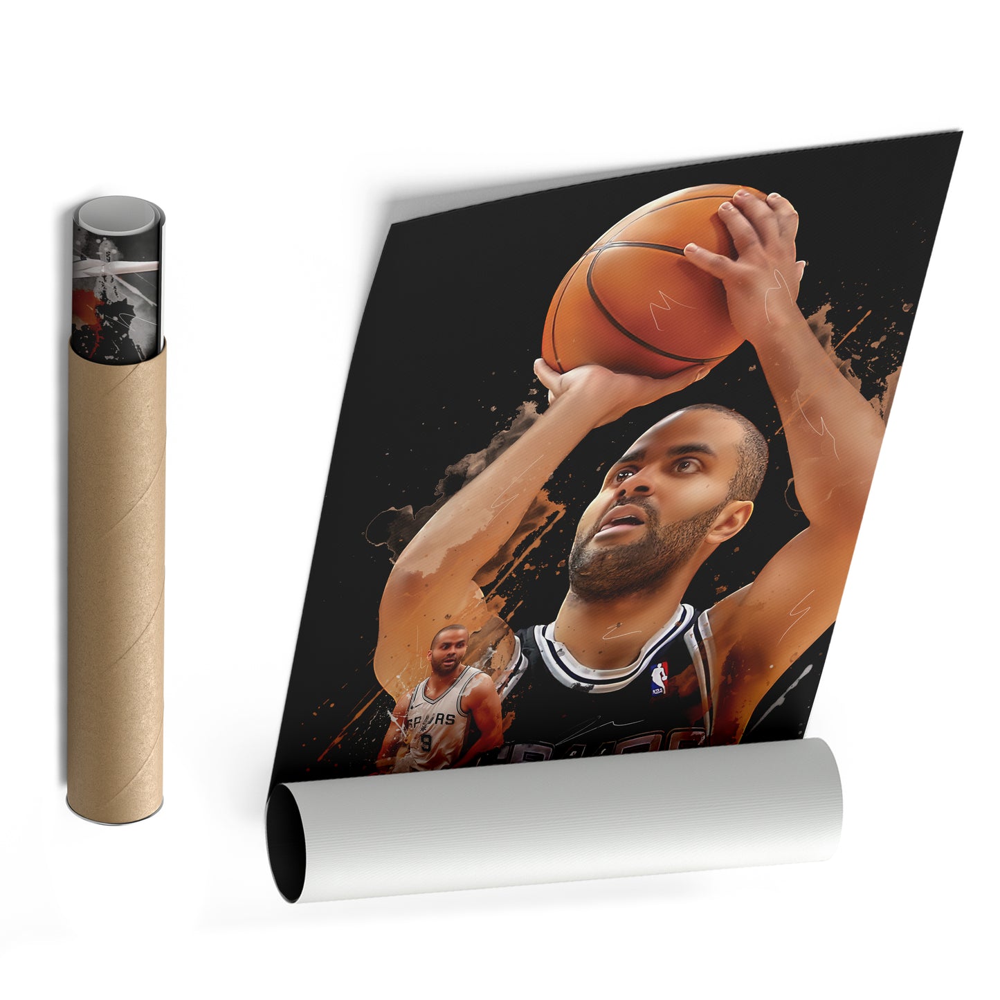Tony Parker Spurs Canvas Print | San Antonio Basketball Wall Art