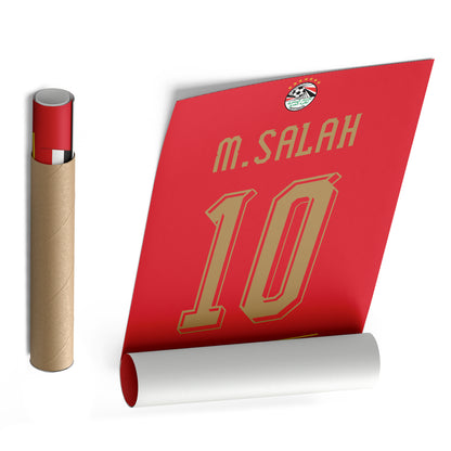 Mohamed Salah Egypt Jersey Canvas Wall Art
