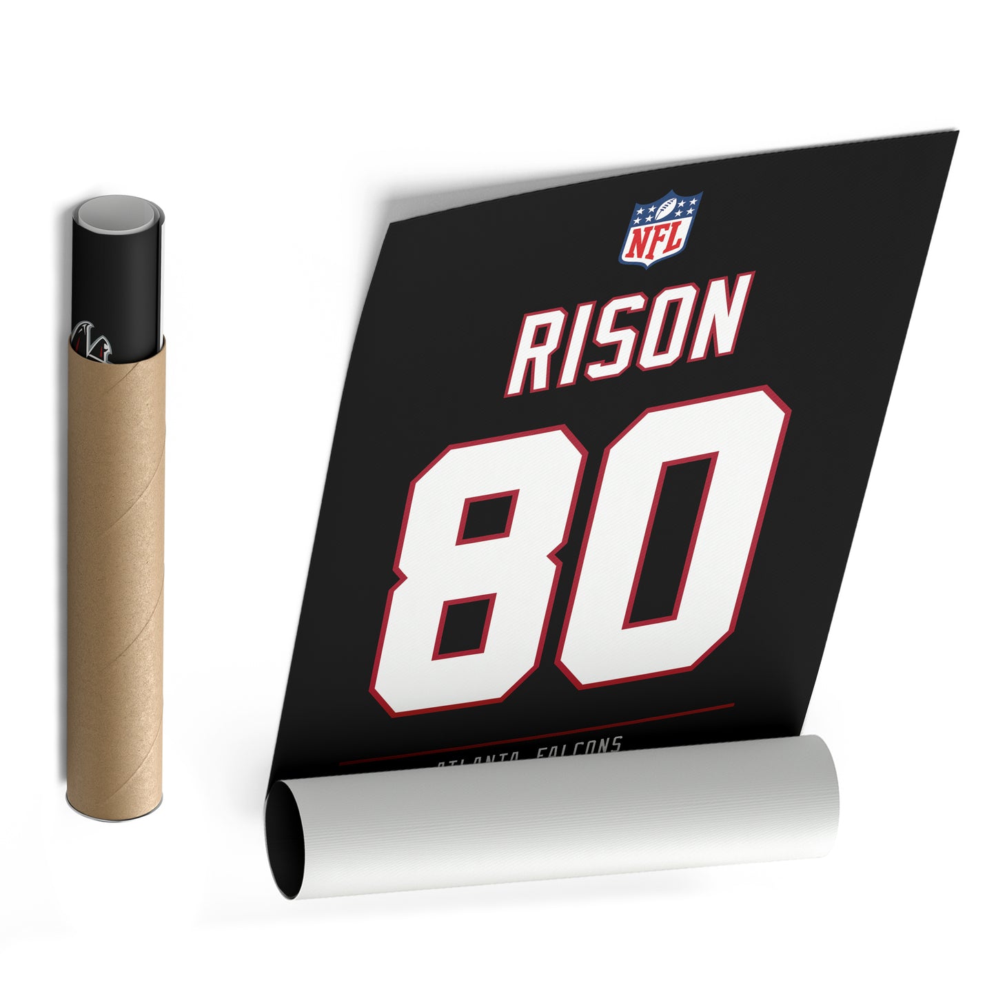 Andre Rison Atlanta Falcons Jersey Canvas Wall Art