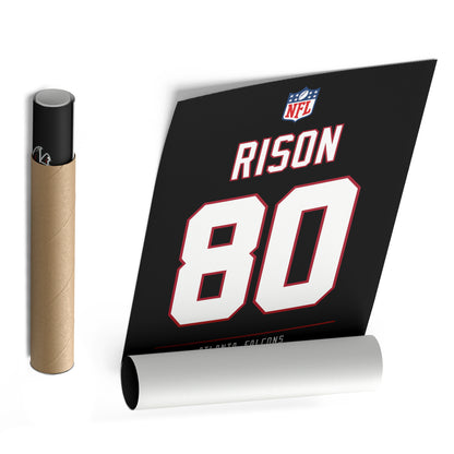 Andre Rison Atlanta Falcons Jersey Canvas Wall Art