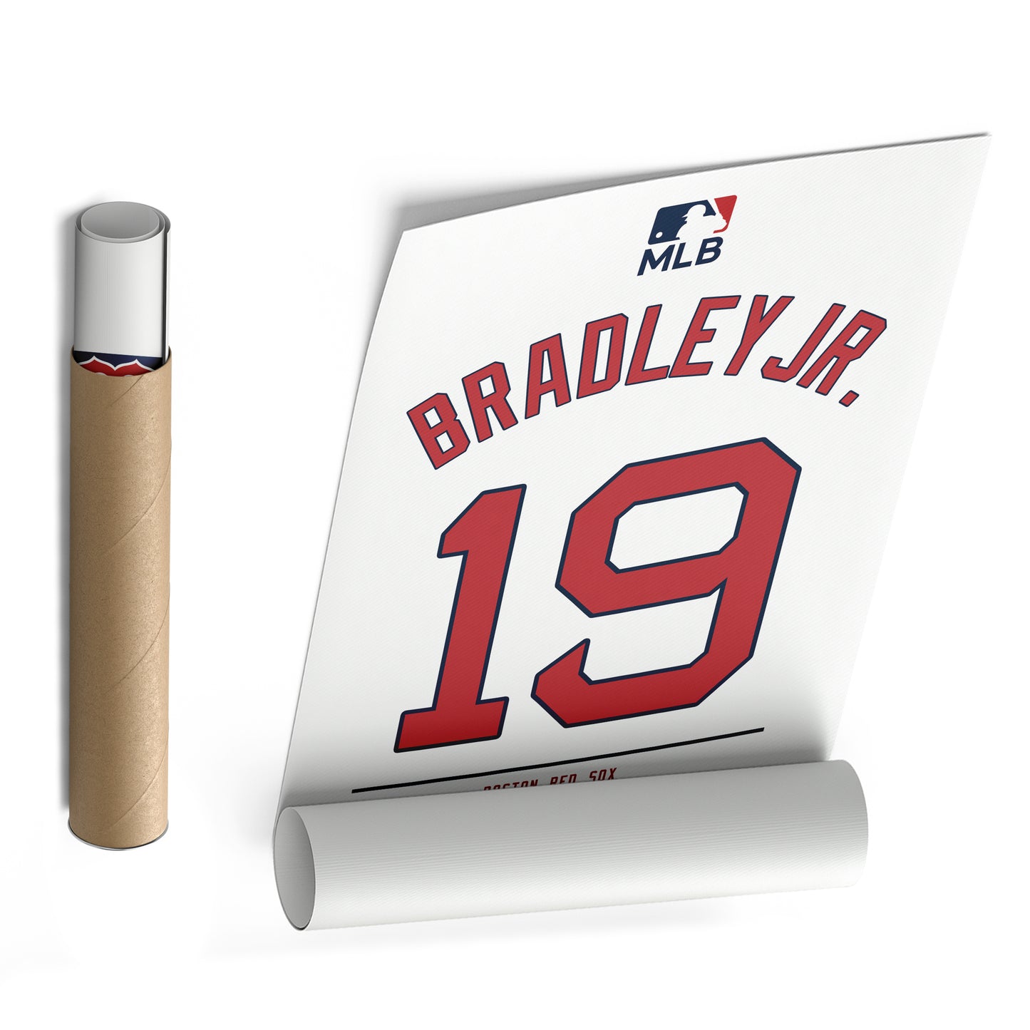 Jackie Bradley Jr. Red Sox Jersey Canvas Print | Wall Art Decor