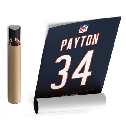 Walter Payton Bears Jersey Canvas Print | Wall Art Decor