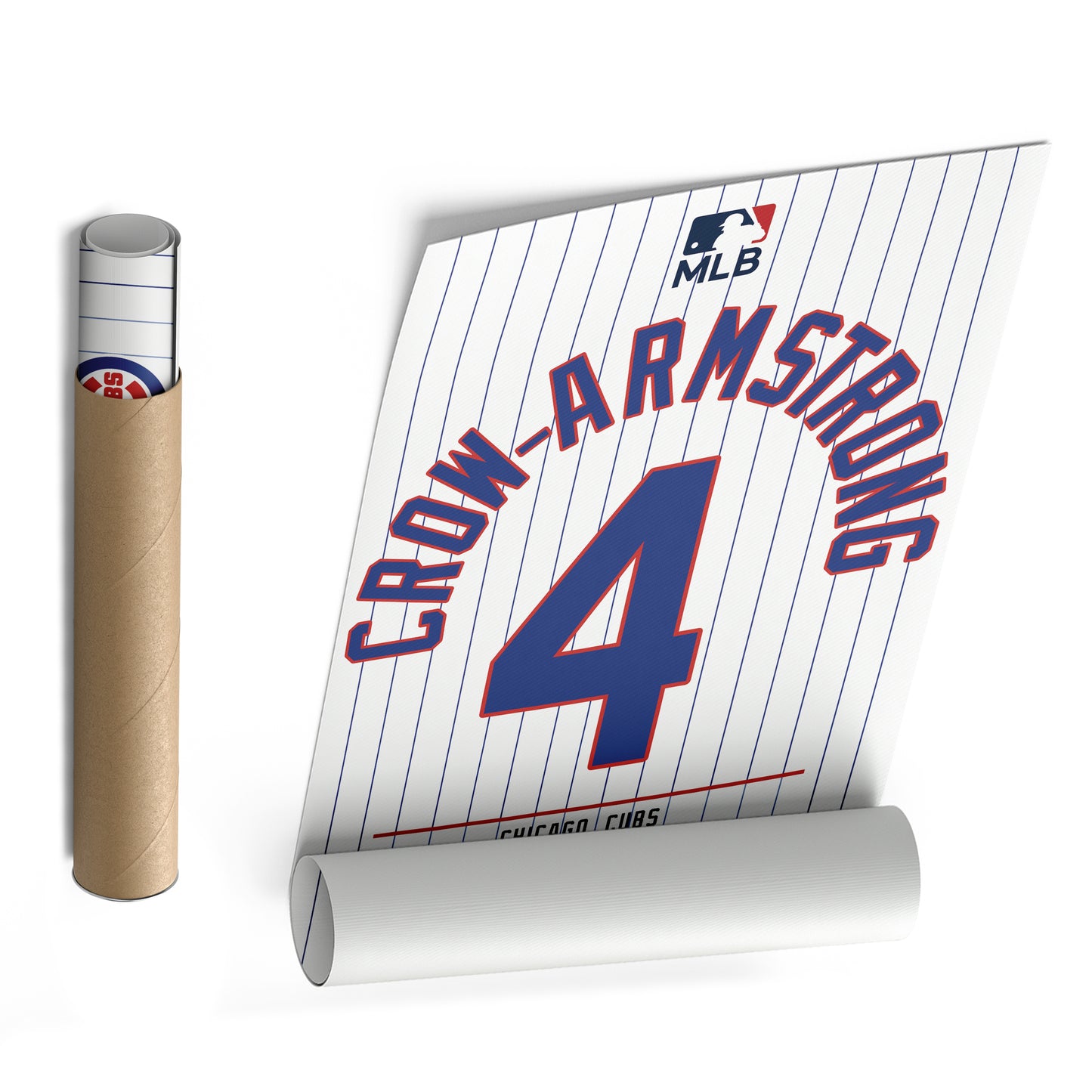 Pete Crow-Armstrong Chicago Cubs Jersey Canvas Wall Art