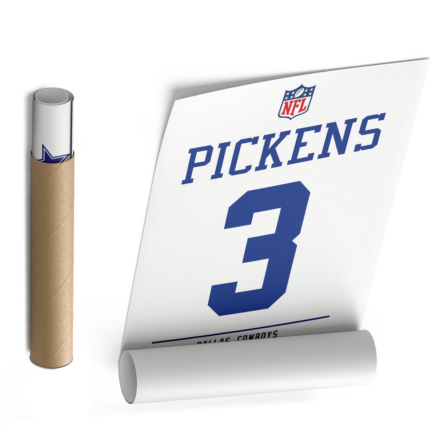 George Pickens Dallas Cowboys Jersey Canvas Wall Art