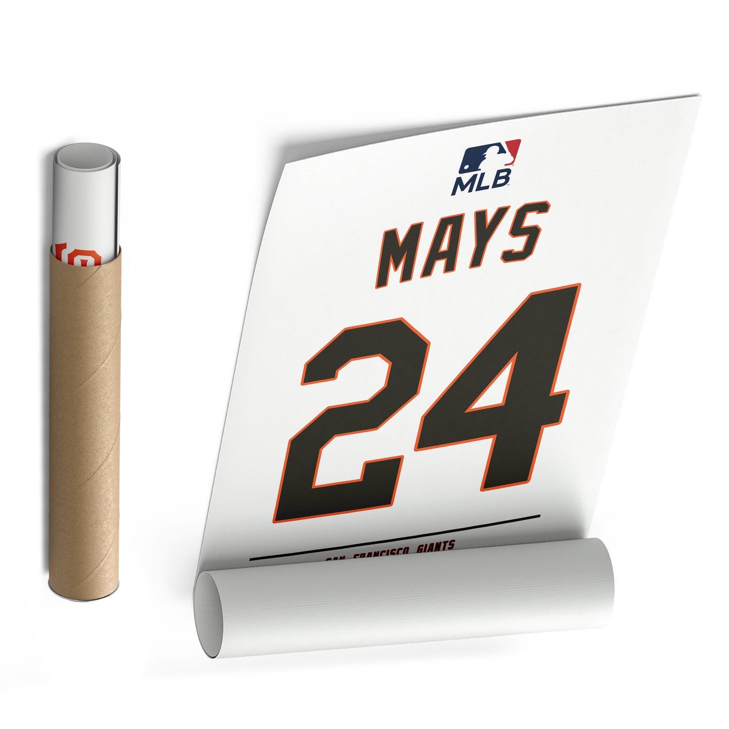 Willie Mays Giants Jersey Canvas Print | Wall Art Decor