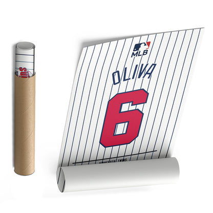 Tony Oliva Minnesota Twins Jersey Canvas Wall Art