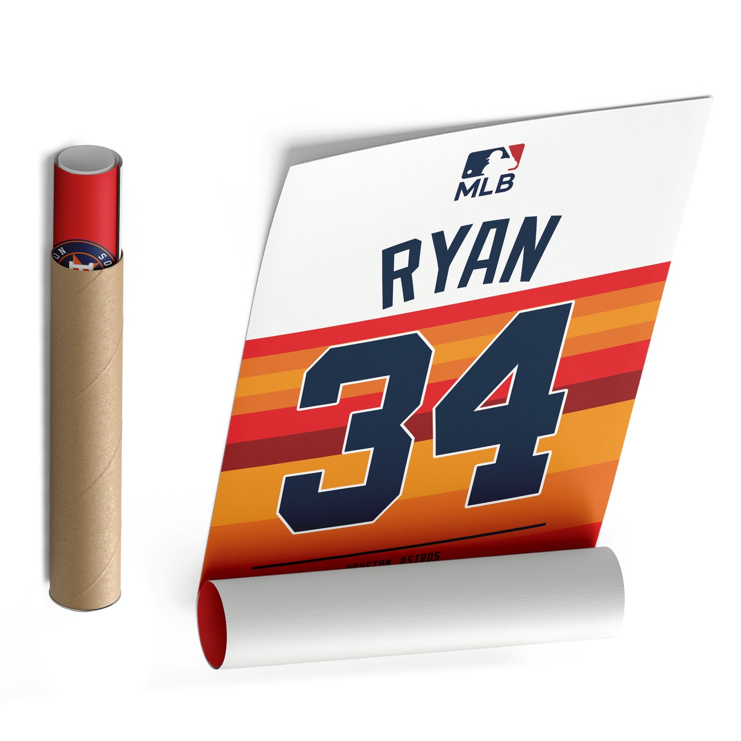Nolan Ryan Astros Jersey Canvas Print | Wall Art Decor