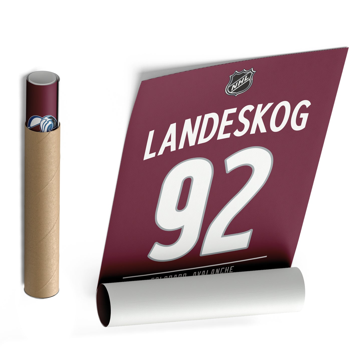 Gabriel Landeskog Colorado Avalanche Jersey Canvas Wall Art