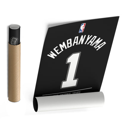 Victor Wembanyama Spurs Jersey Canvas Print | Wall Art Decor