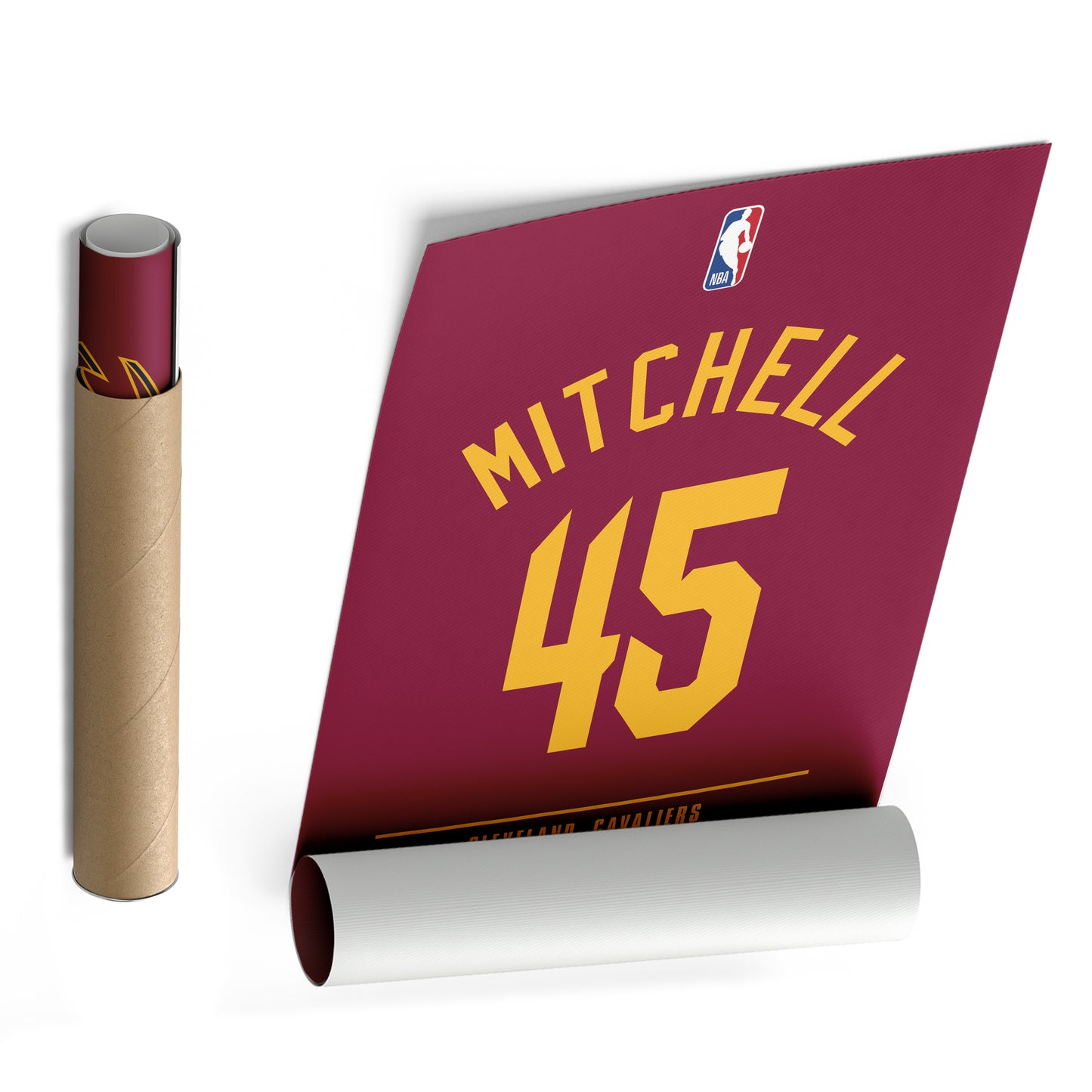 Donovan Mitchell Cavaliers Jersey Canvas Print | Wall Art Decor