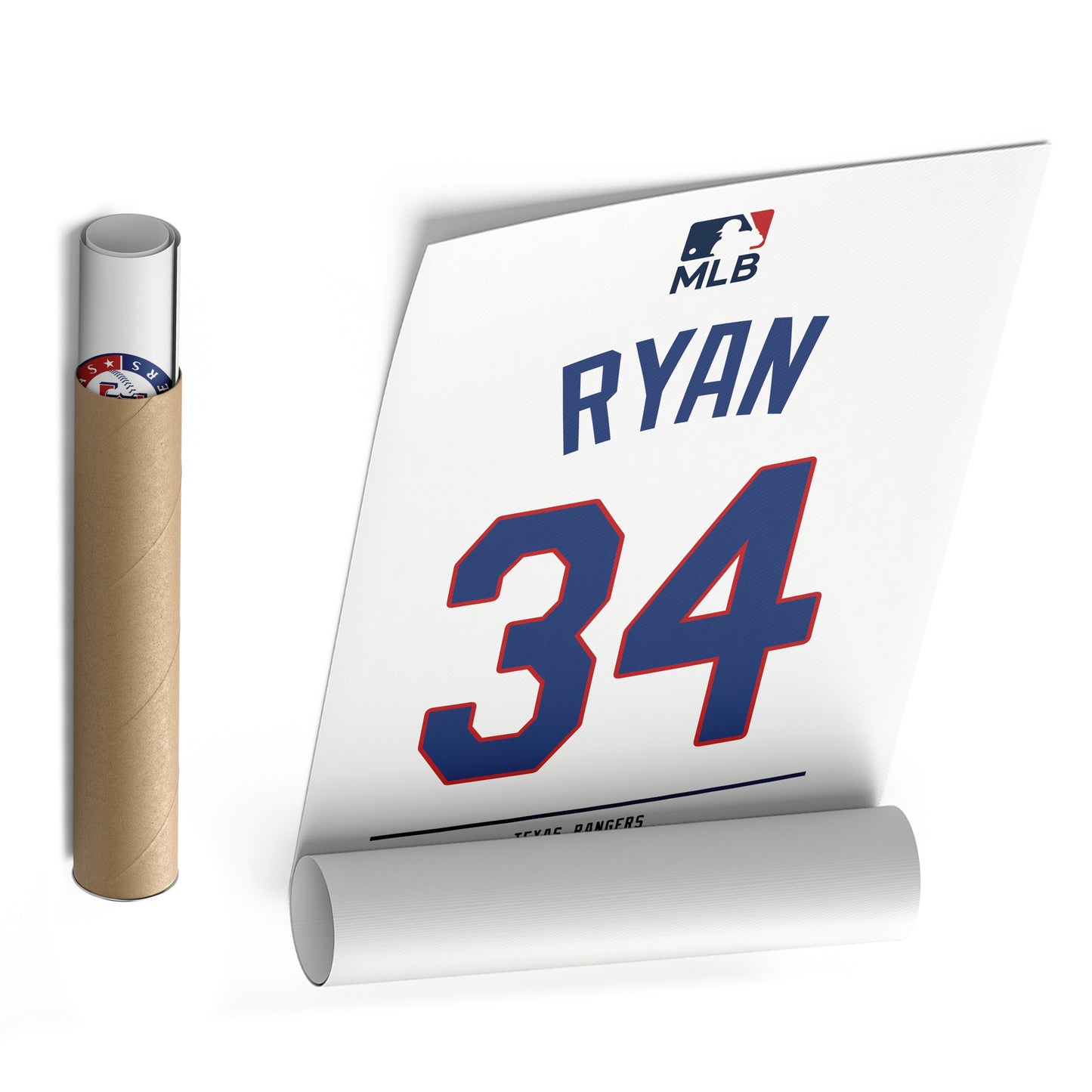 Nolan Ryan Rangers Jersey Canvas Print | Wall Art Decor
