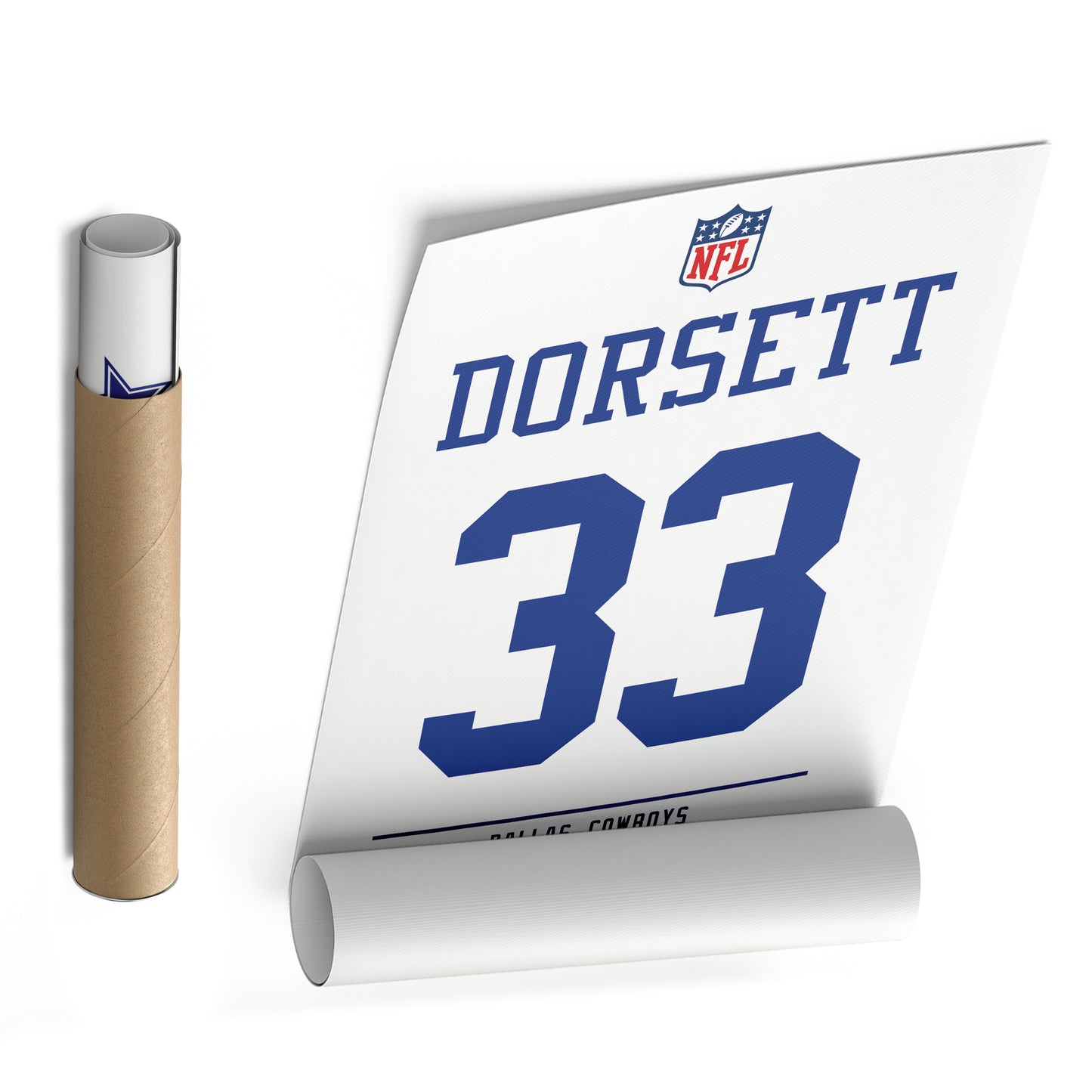 Tony Dorsett Cowboys Jersey Canvas Print | Wall Art Decor