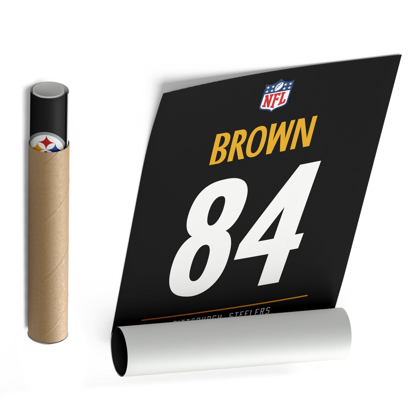 Antonio Brown Steelers Jersey Canvas Print | Wall Art Decor