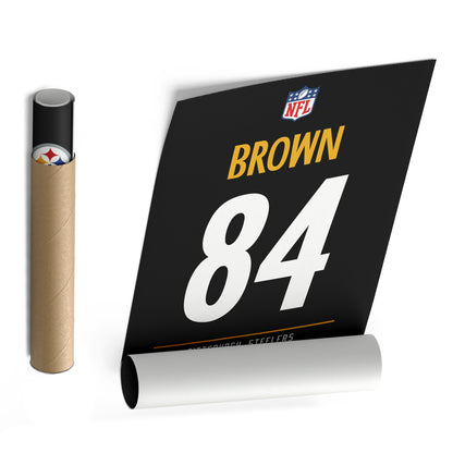 Antonio Brown Steelers Jersey Canvas Print | Wall Art Decor