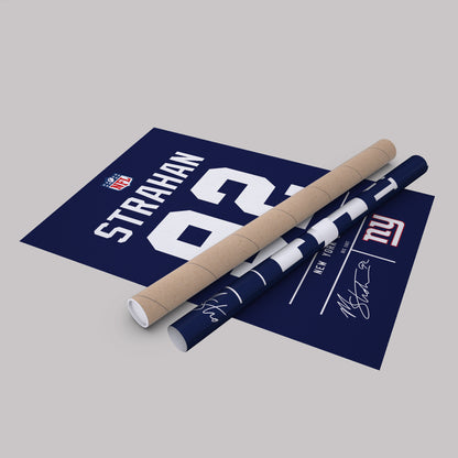 Michael Strahan Giants Jersey Canvas Print | Wall Art Decor