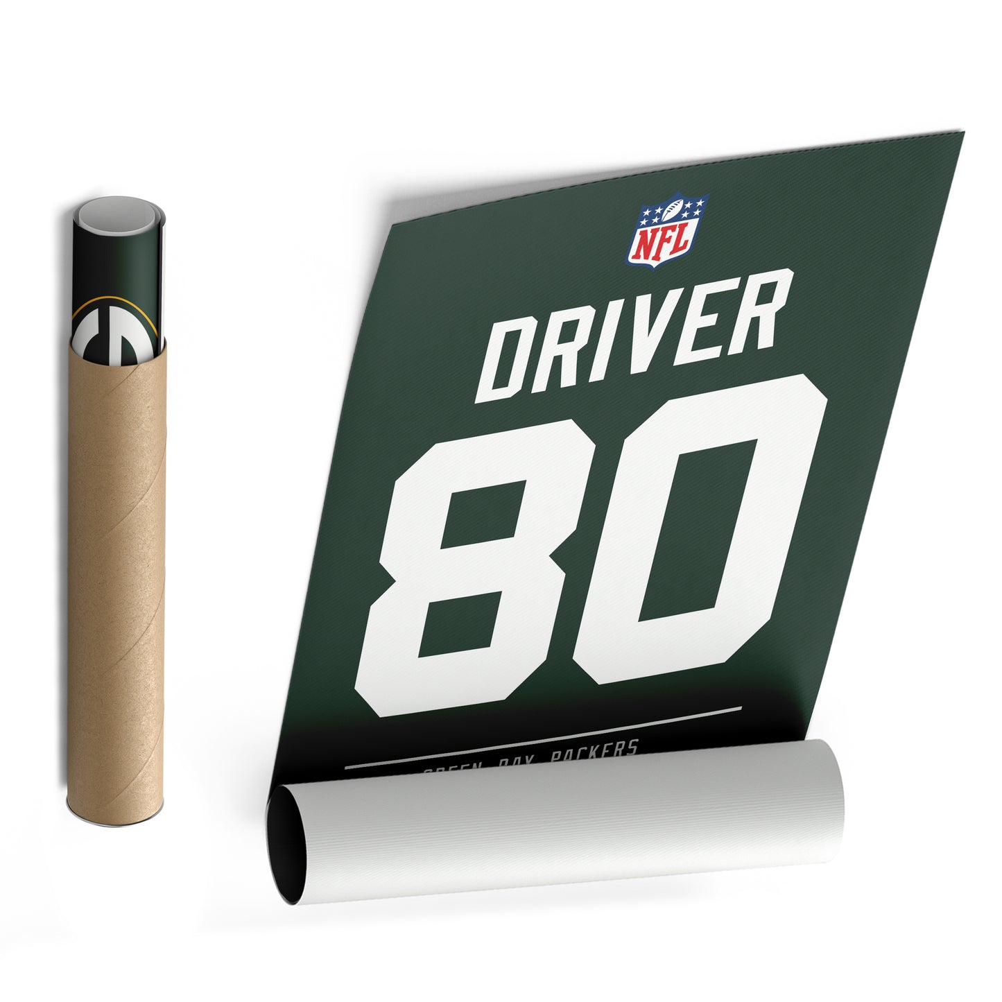 Donald Driver Green Bay Packers Jersey Canvas Wall Art