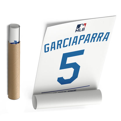 Nomar Garciaparra Dodgers Jersey Canvas Print | Wall Art Decor
