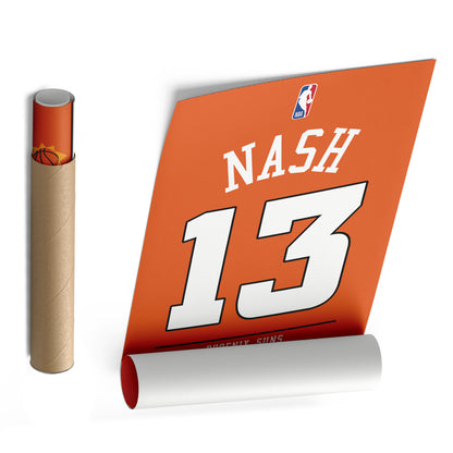 Steve Nash Suns Jersey Canvas Print | Wall Art Decor