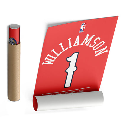Zion Williamson Pelicans Jersey Canvas Print | Wall Art Decor