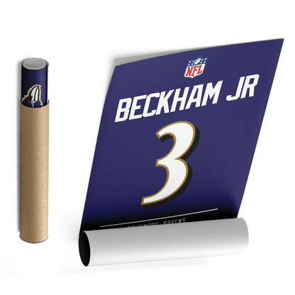 Odell Beckham Jr. Ravens Jersey Canvas Print | Wall Art Decor
