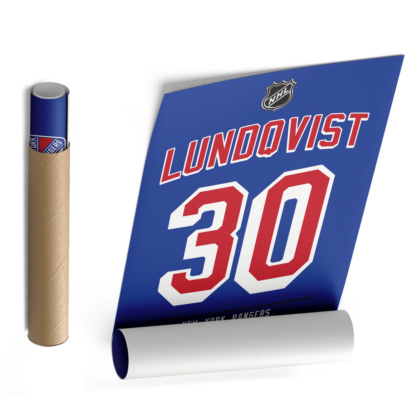 Henrik Lundqvist Rangers Jersey Canvas Print | Wall Art Decor