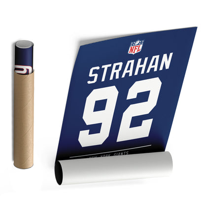 Michael Strahan Giants Jersey Canvas Print | Wall Art Decor